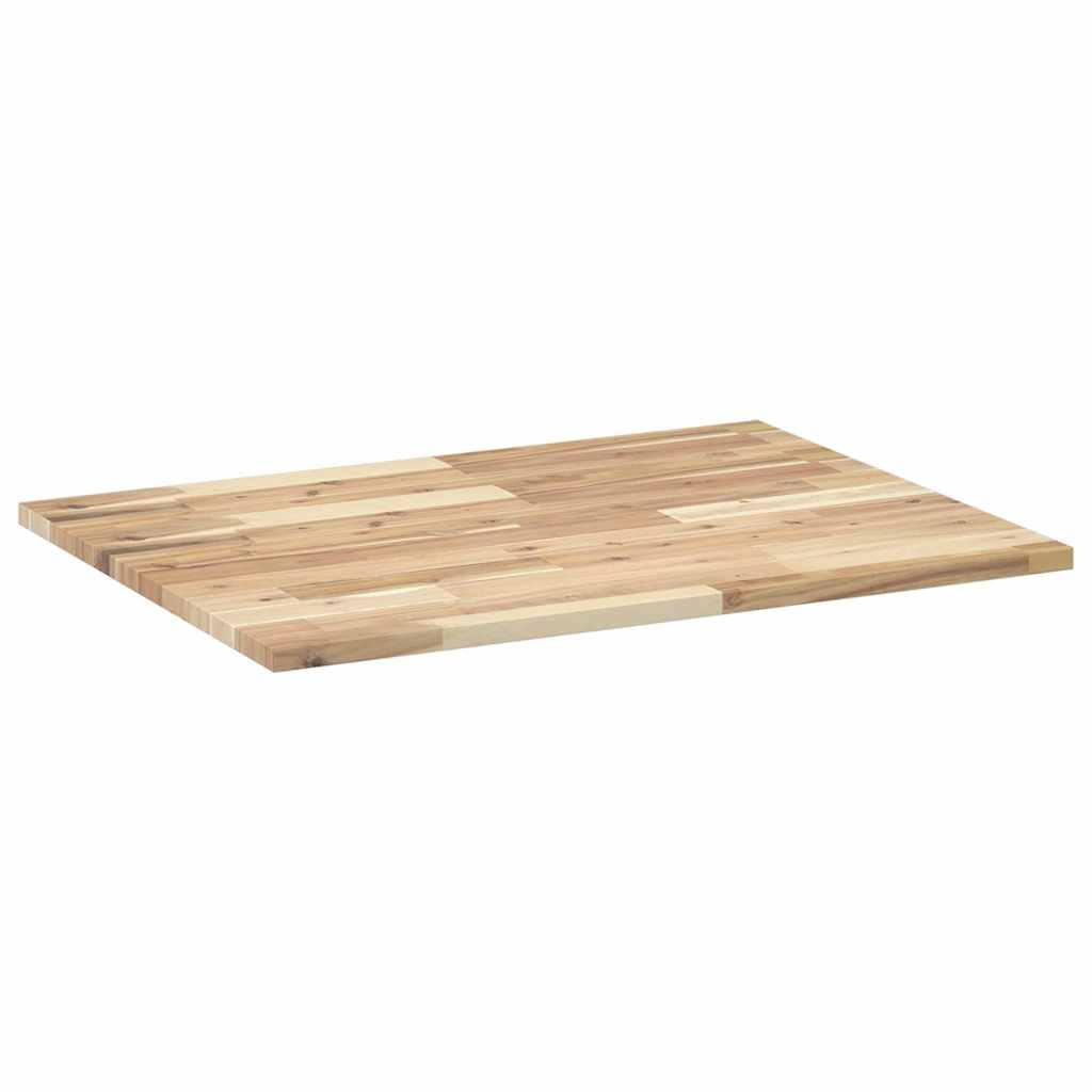 Dessus de table rectangulaire 80x60x2 cm bois massif d'acacia - XIOS