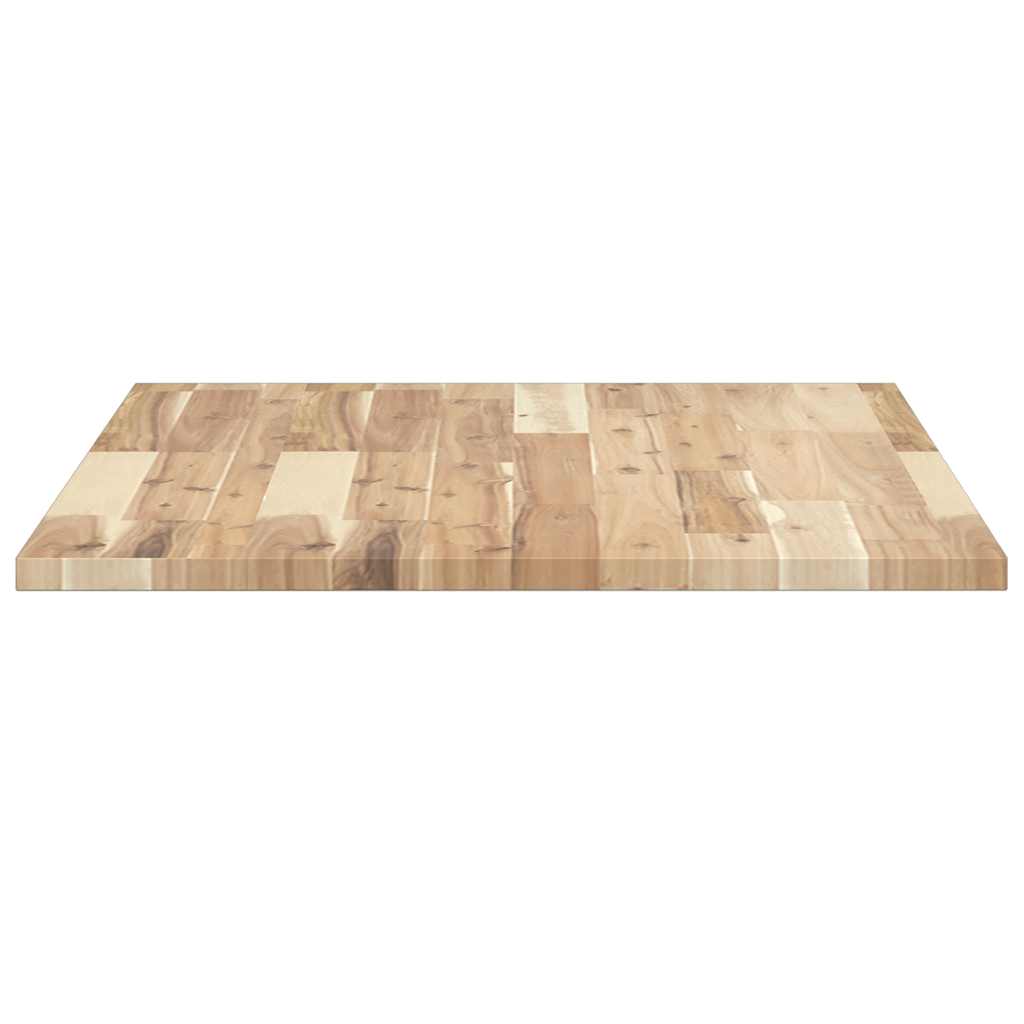 Dessus de table rectangulaire 80x60x2 cm bois massif d'acacia - XIOS