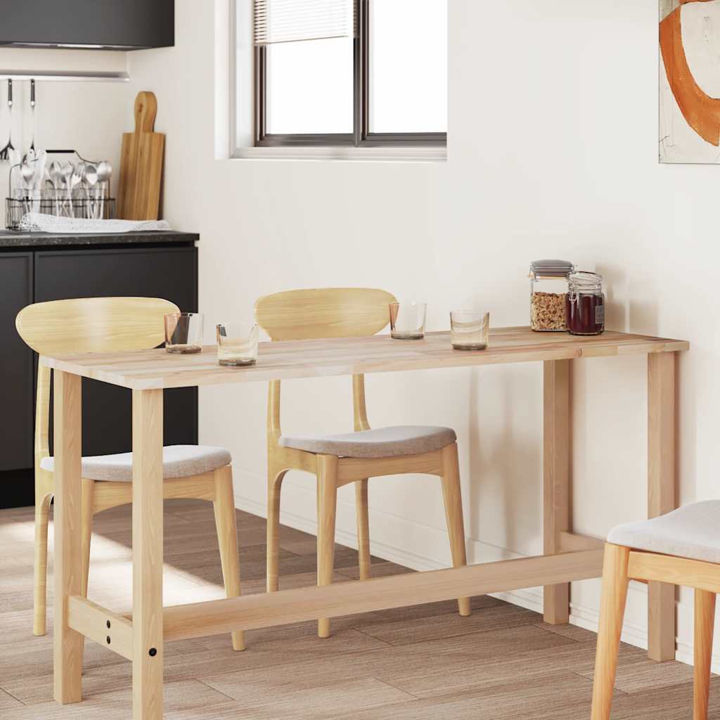 Dessus de table rectangulaire 140x60x2 cm bois massif d'acacia - XIOS