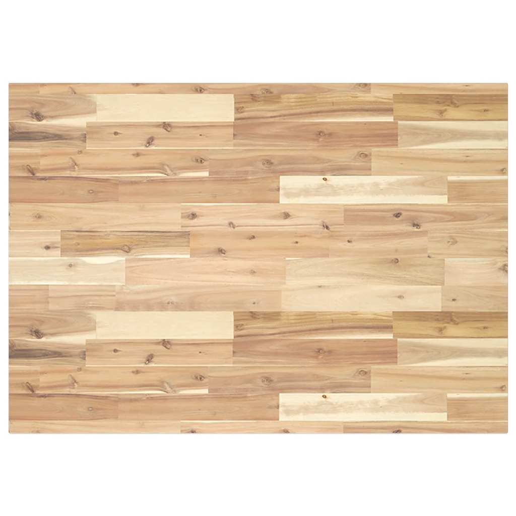 Dessus de table rectangulaire 80x70x2 cm bois massif d'acacia - XIOS