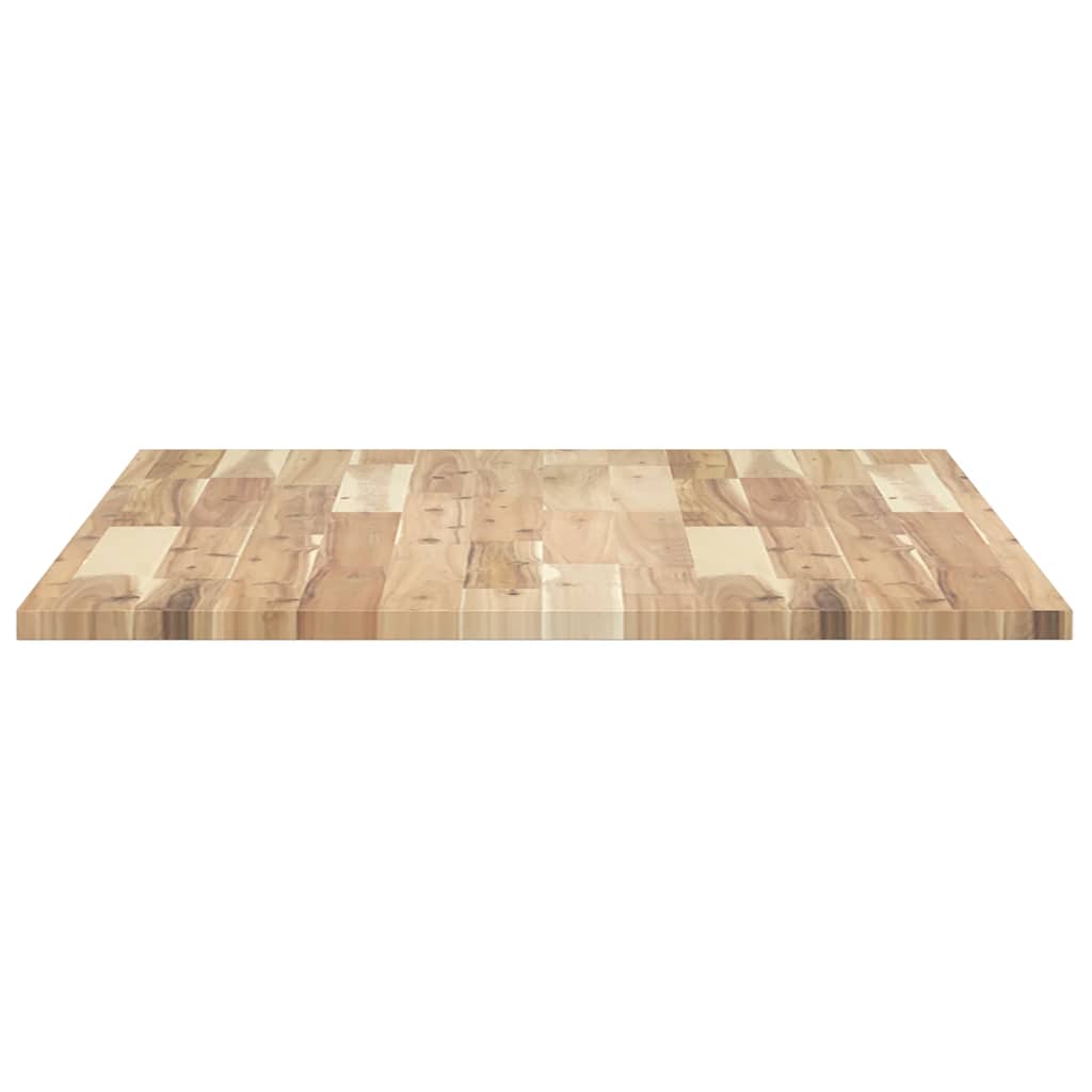 Dessus de table rectangulaire 80x70x2 cm bois massif d'acacia - XIOS