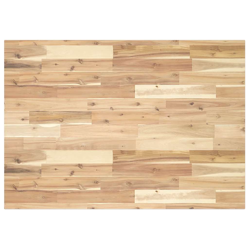 Dessus de table rectangulaire 120x70x2 cm bois massif d'acacia - XIOS