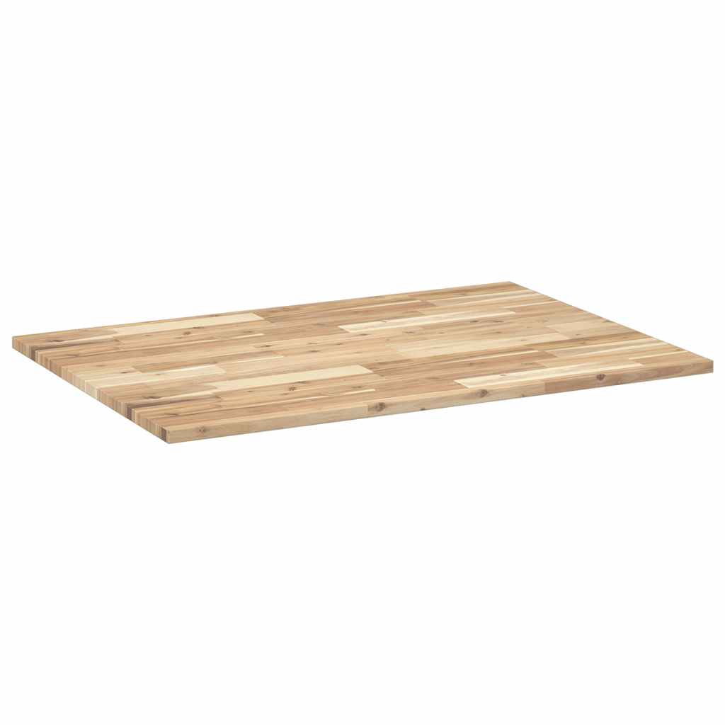 Dessus de table rectangulaire 120x70x2 cm bois massif d'acacia - XIOS