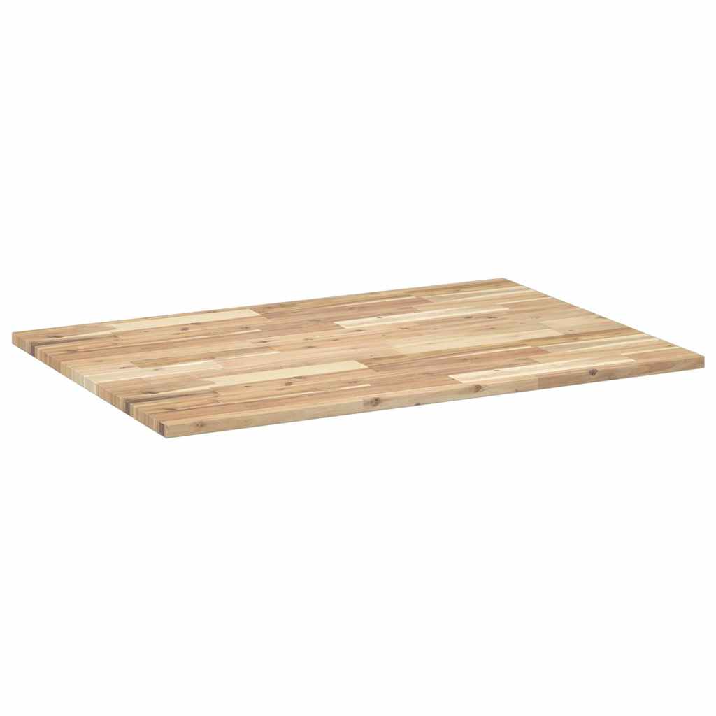 Dessus de table rectangulaire 120x70x2 cm bois massif d'acacia - XIOS