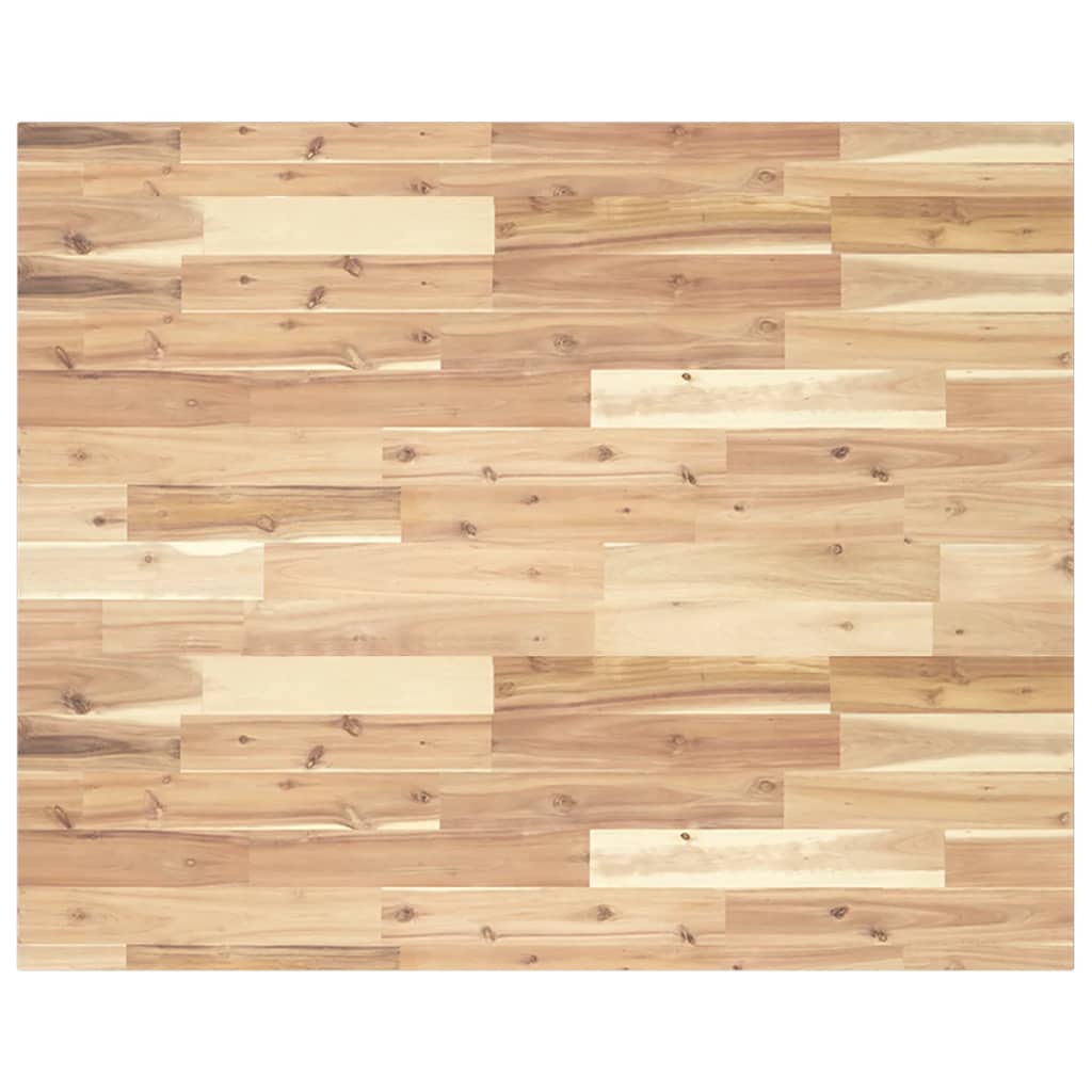 Dessus de table rectangulaire 100x80x2 cm bois massif d'acacia Plateaux de table vidaXL