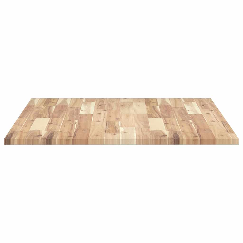 Dessus de table rectangulaire 100x80x2 cm bois massif d'acacia - XIOS