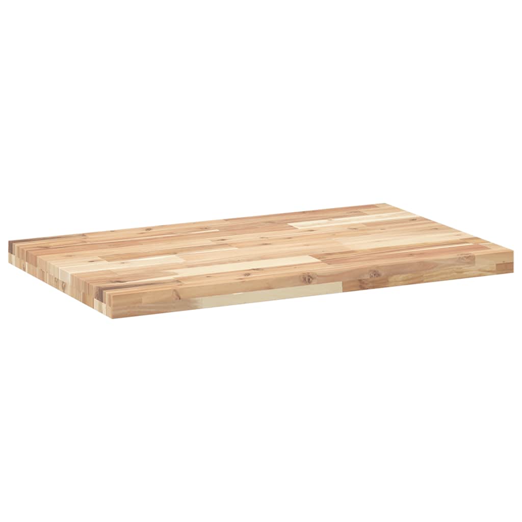 Dessus de table rectangulaire 80x50x4 cm bois massif d'acacia - XIOS