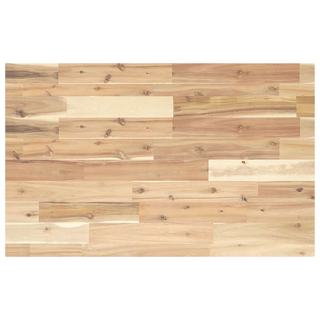 Dessus de table rectangulaire 100x50x4 cm bois massif d'acacia - XIOS