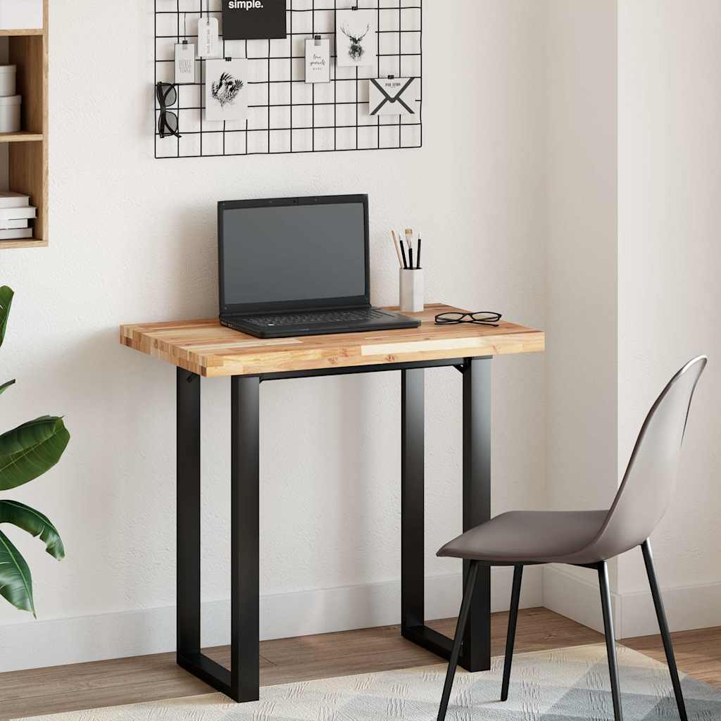Dessus de table rectangulaire 100x50x4 cm bois massif d'acacia - XIOS