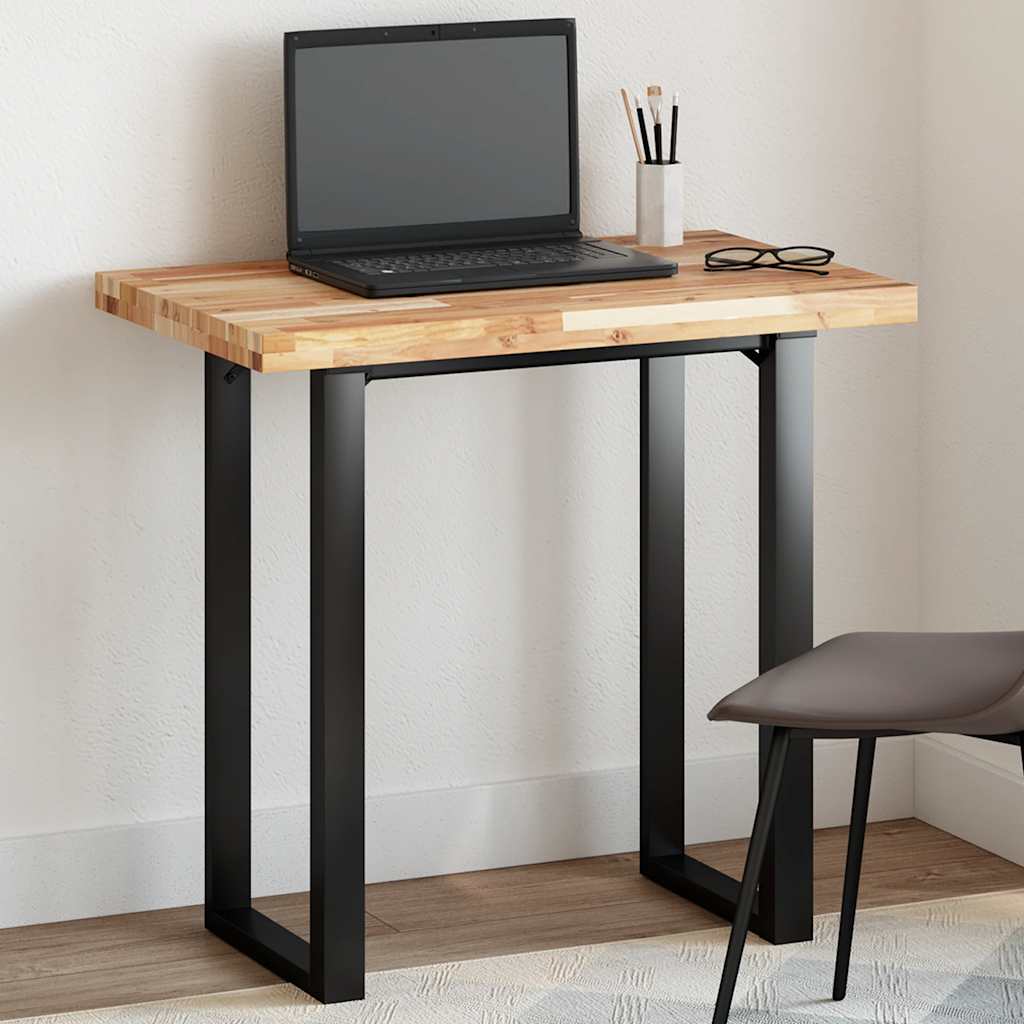 Dessus de table rectangulaire 100x50x4 cm bois massif d'acacia - XIOS