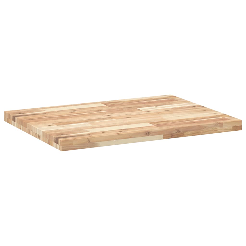 Dessus de table rectangulaire 100x60x4 cm bois massif d'acacia - XIOS