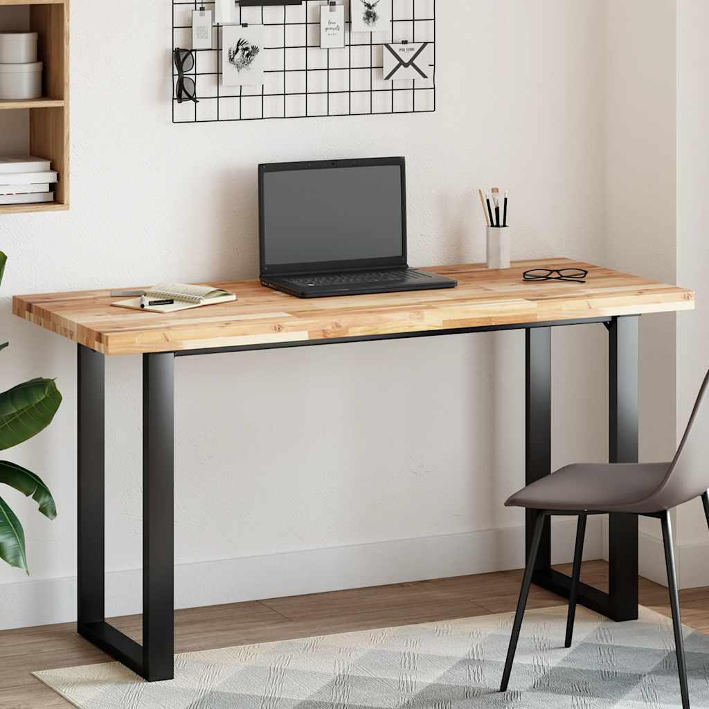 Dessus de table rectangulaire 120x60x4 cm bois massif d'acacia - XIOS