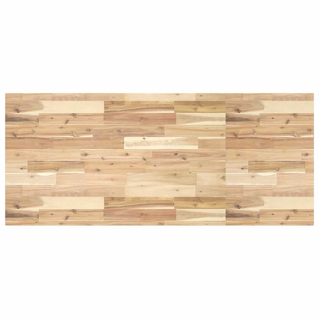 Dessus de table rectangulaire 140x60x4 cm bois massif d'acacia - XIOS