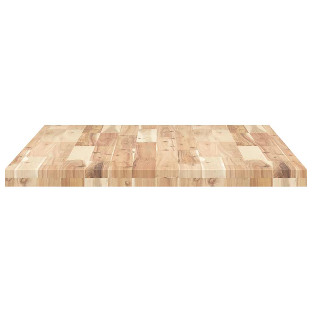 Dessus de table rectangulaire 80x70x4 cm bois massif d'acacia - XIOS