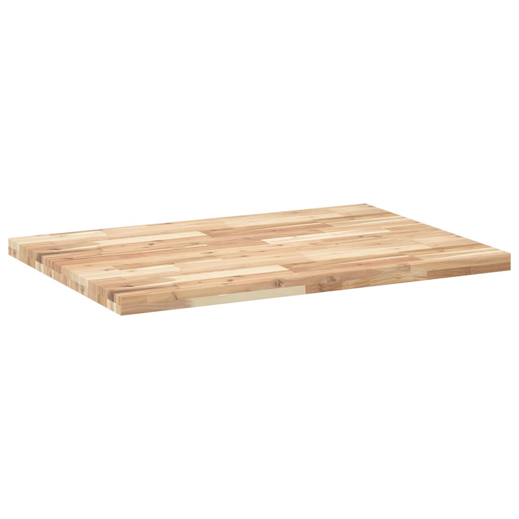 Dessus de table rectangulaire 80x70x4 cm bois massif d'acacia - XIOS