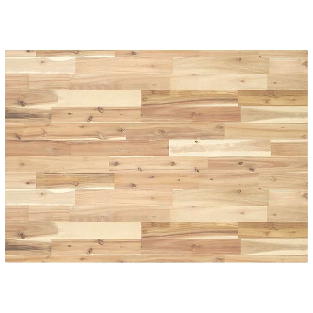 Dessus de table rectangulaire 120x70x4 cm bois massif d'acacia - XIOS