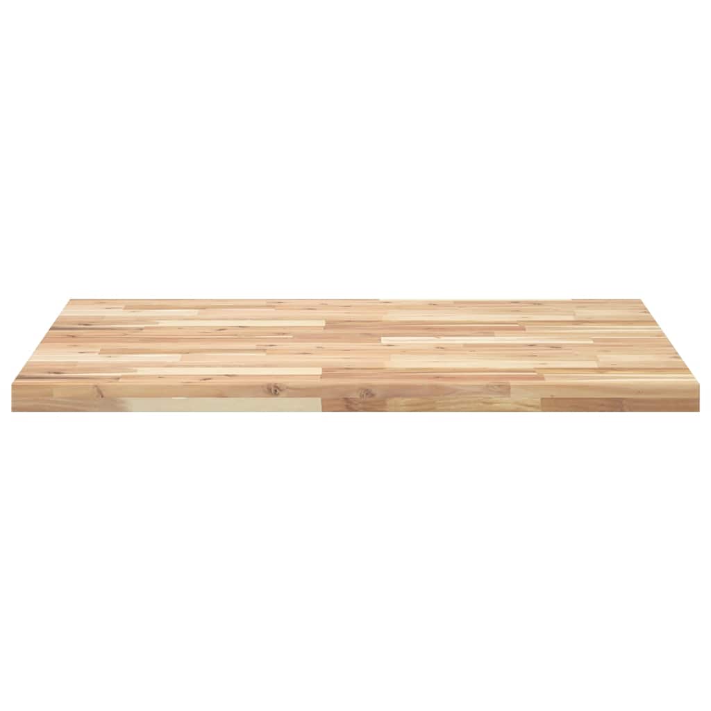 Dessus de table rectangulaire 100x80x4 cm bois massif d'acacia - XIOS