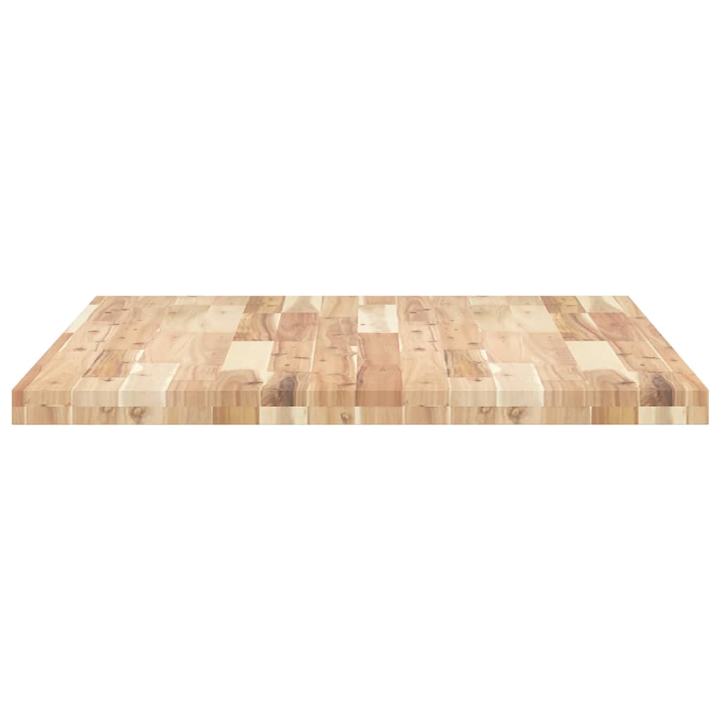 Dessus de table rectangulaire 100x80x4 cm bois massif d'acacia - XIOS