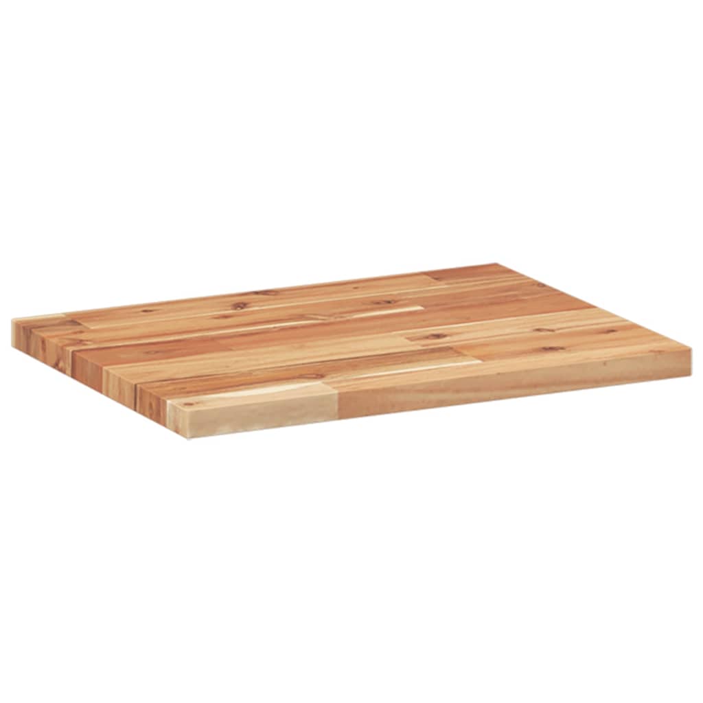 Dessus de table rectangulaire 60x30x2 cm bois massif d'acacia - XIOS