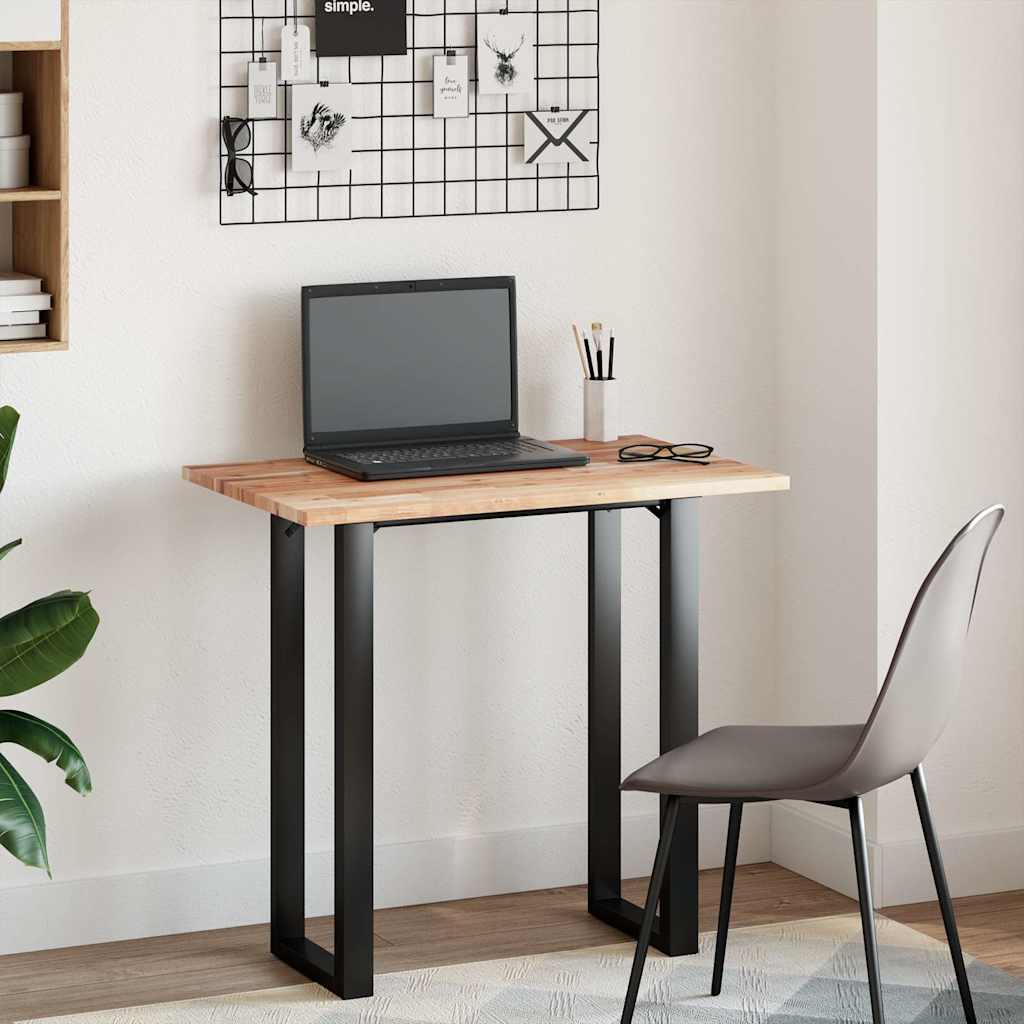 Dessus de table rectangulaire 80x50x2 cm bois massif d'acacia - XIOS
