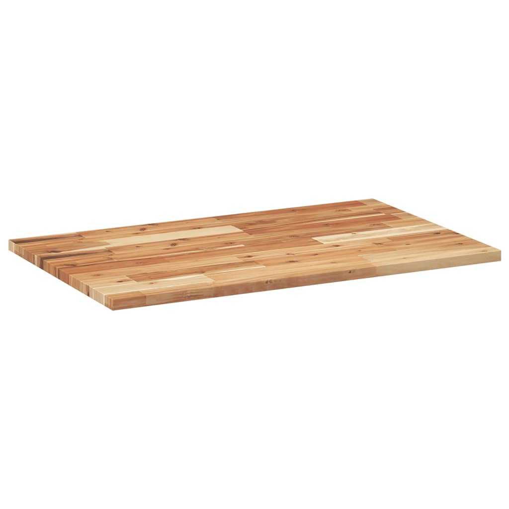 Dessus de table rectangulaire 80x50x2 cm bois massif d'acacia - XIOS