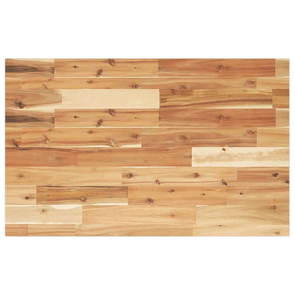 Dessus de table rectangulaire 100x50x2 cm bois massif d'acacia - XIOS