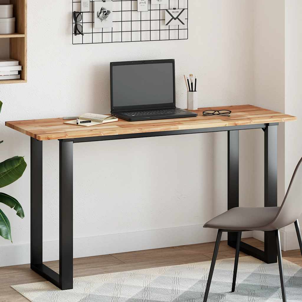 Dessus de table rectangulaire 140x50x2 cm bois massif d'acacia - XIOS
