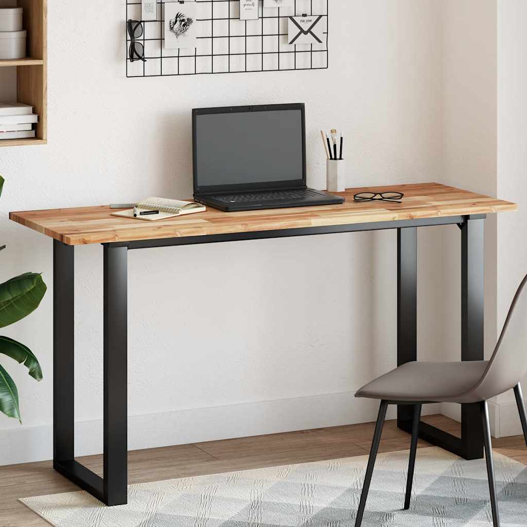 Dessus de table rectangulaire 160x50x2 cm bois massif d'acacia - XIOS