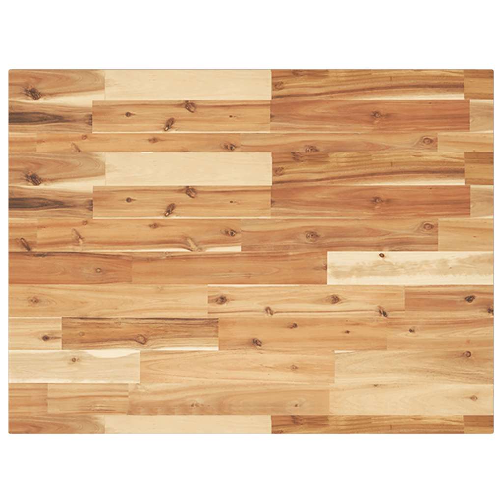 Dessus de table rectangulaire 80x60x2 cm bois massif d'acacia - XIOS