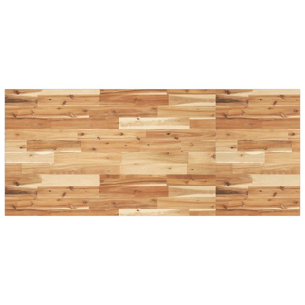 Dessus de table rectangulaire 140x60x2 cm bois massif d'acacia - XIOS