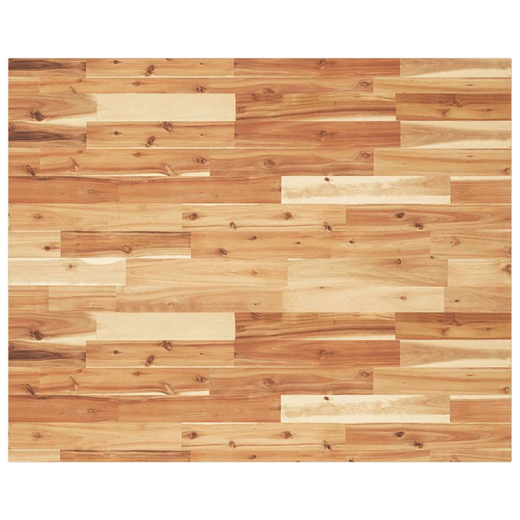 Dessus de table rectangulaire 100x80x2 cm bois massif d'acacia - XIOS