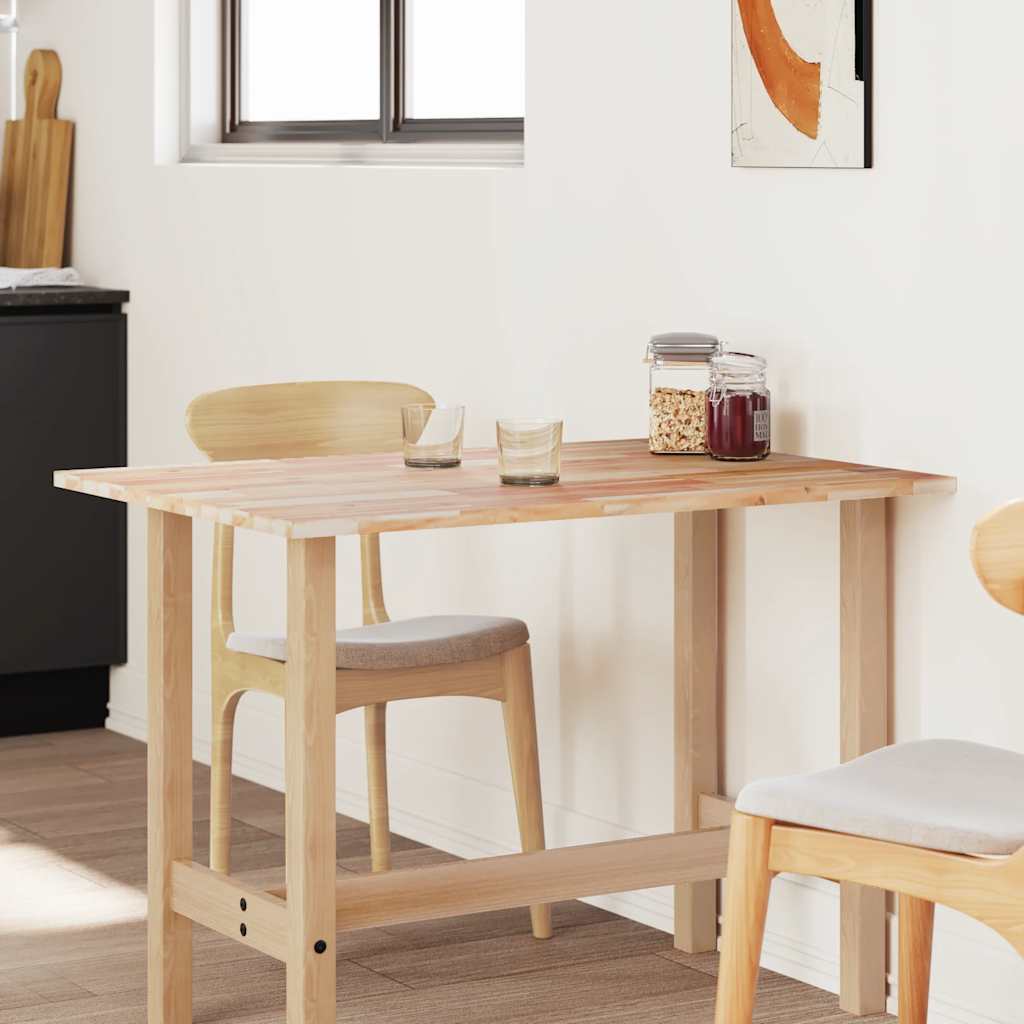 Dessus de table rectangulaire 100x80x2 cm bois massif d'acacia - XIOS
