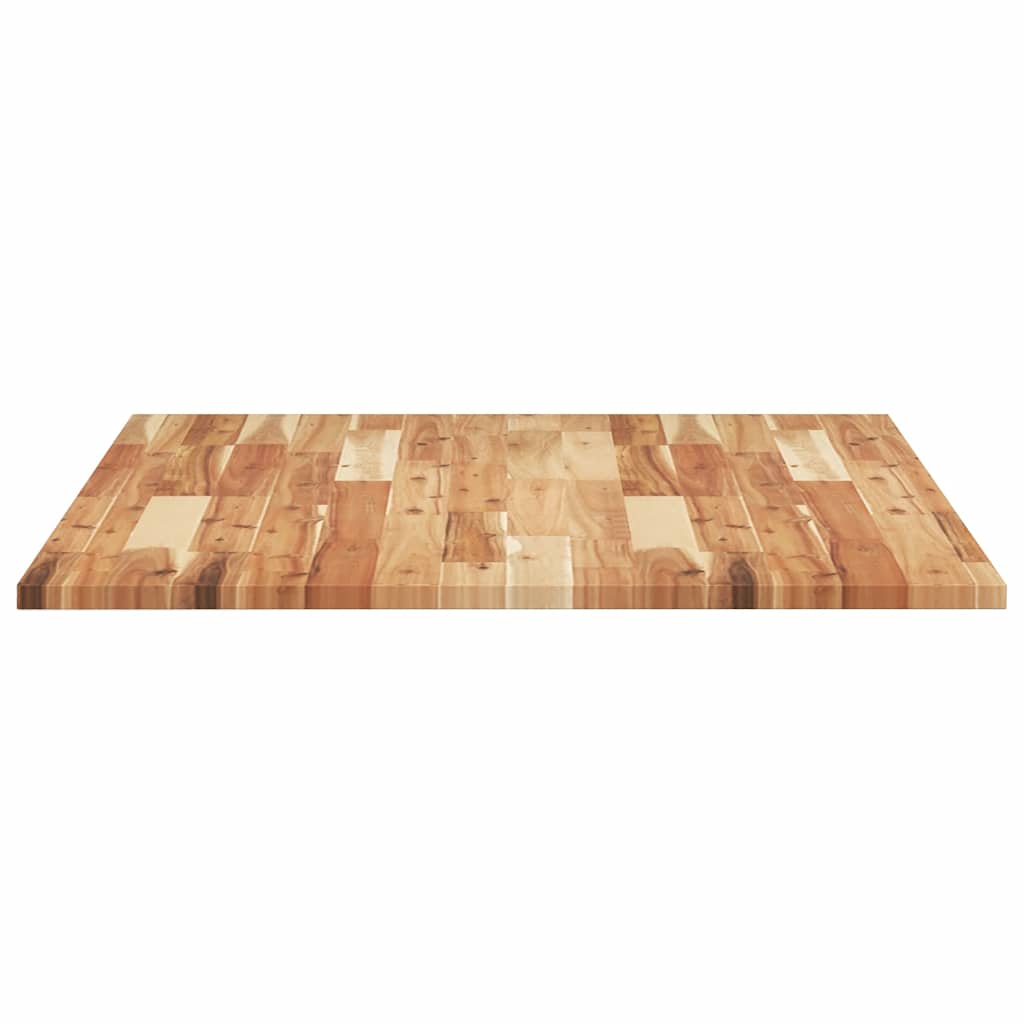 Dessus de table rectangulaire 100x80x2 cm bois massif d'acacia - XIOS