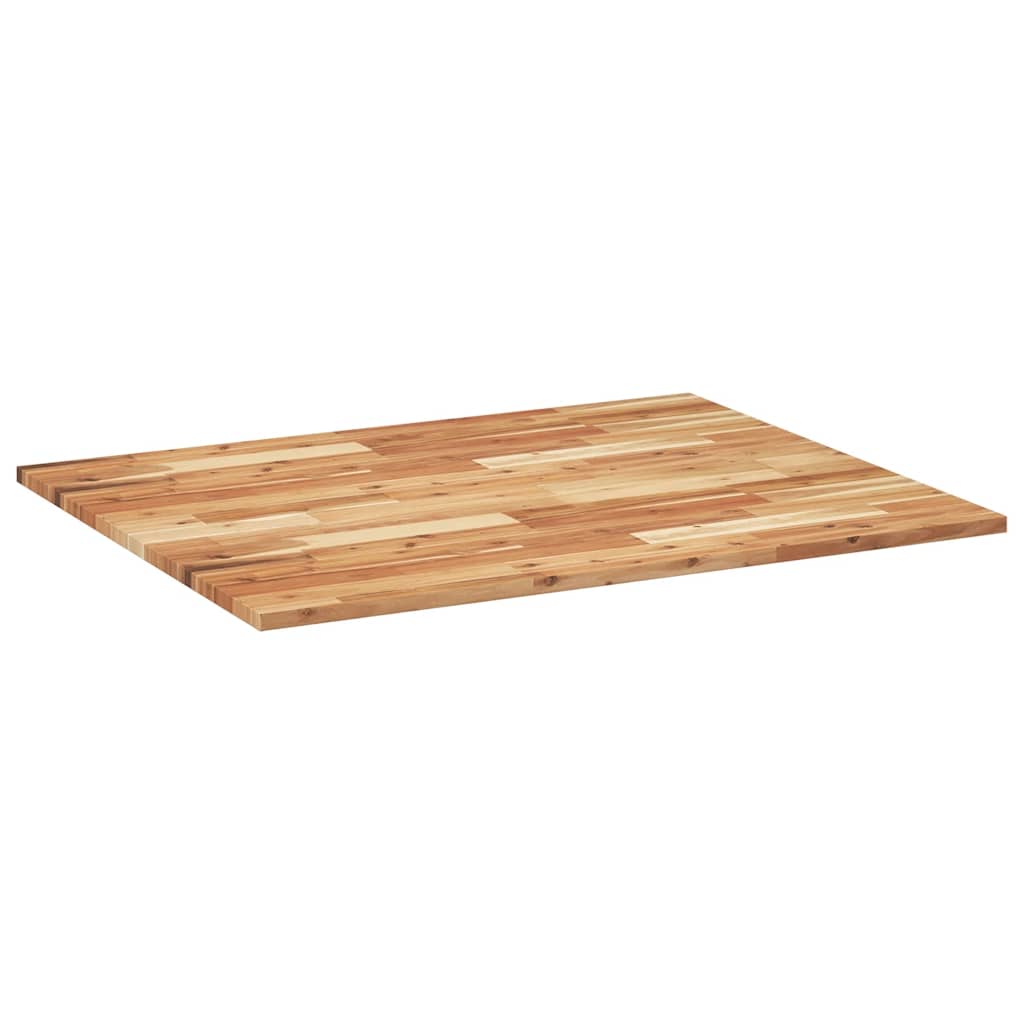 Dessus de table rectangulaire 100x80x2 cm bois massif d'acacia - XIOS