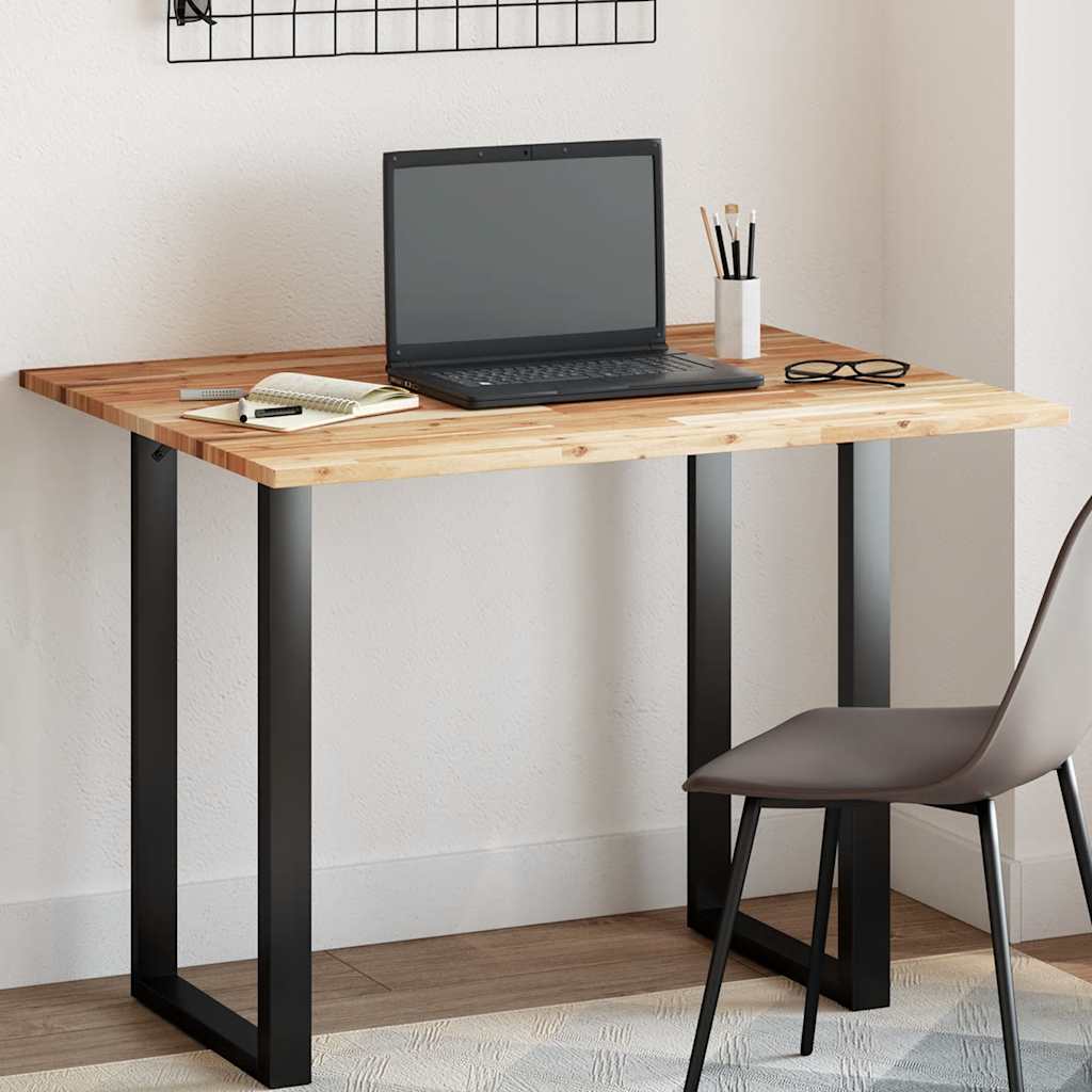Dessus de table rectangulaire 100x80x2 cm bois massif d'acacia - XIOS