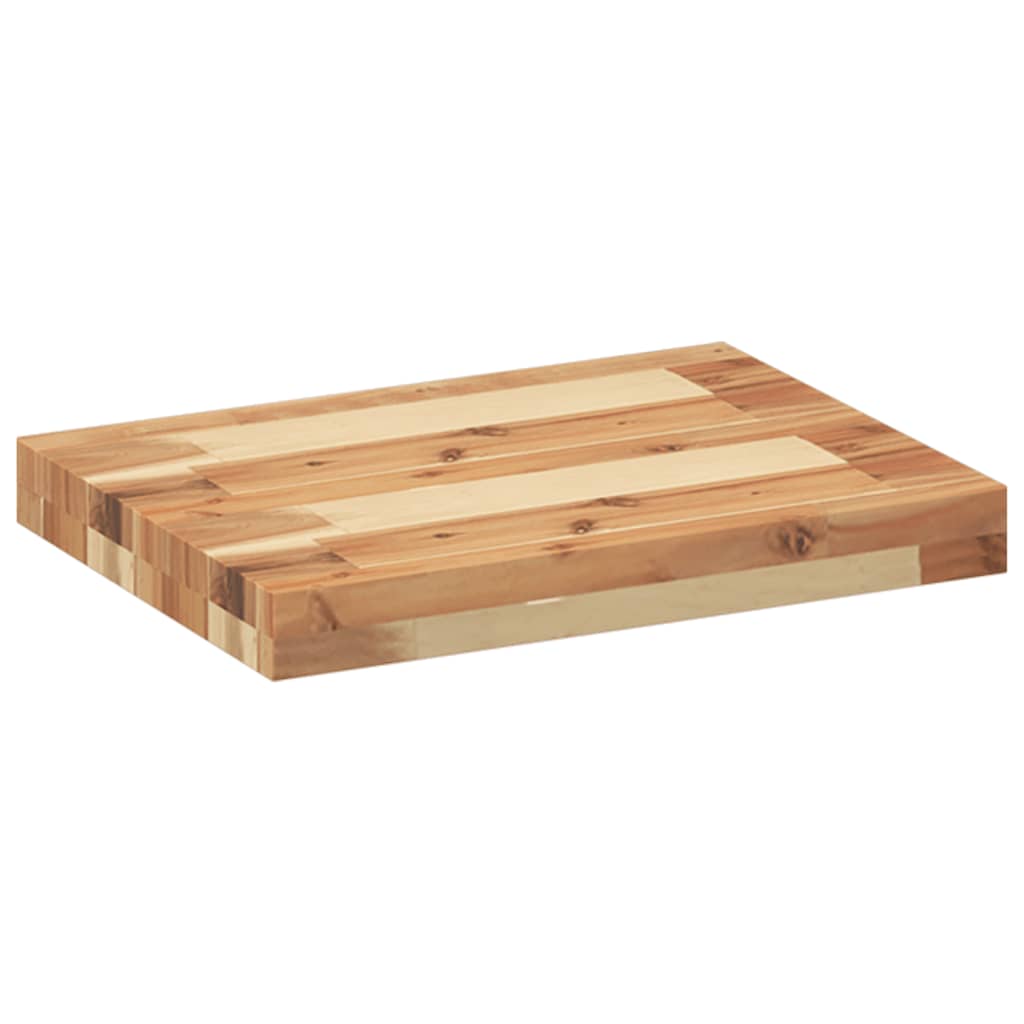 Dessus de table 40x30x4 cm rectangulaire bois massif d'acacia - XIOS