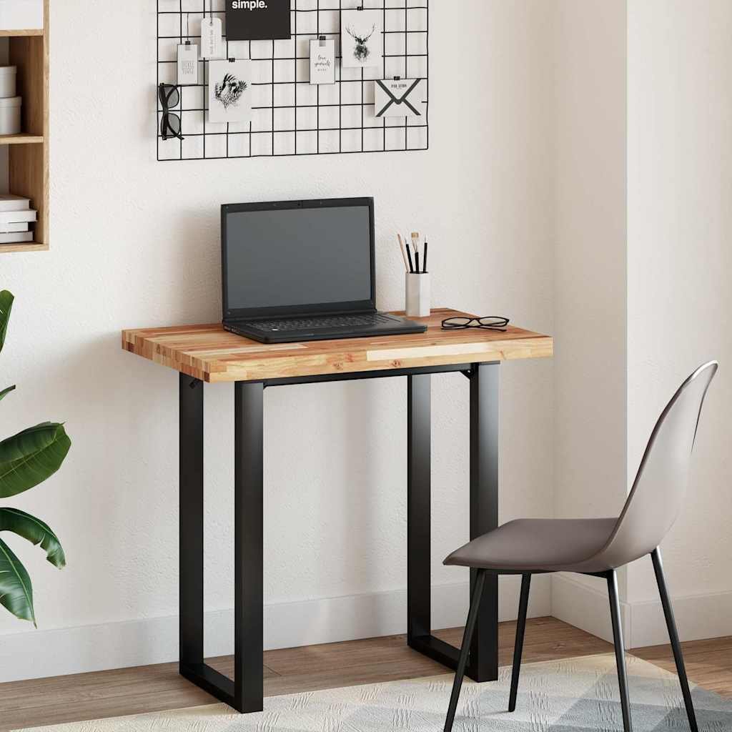Dessus de table rectangulaire 80x50x4 cm bois massif d'acacia - XIOS