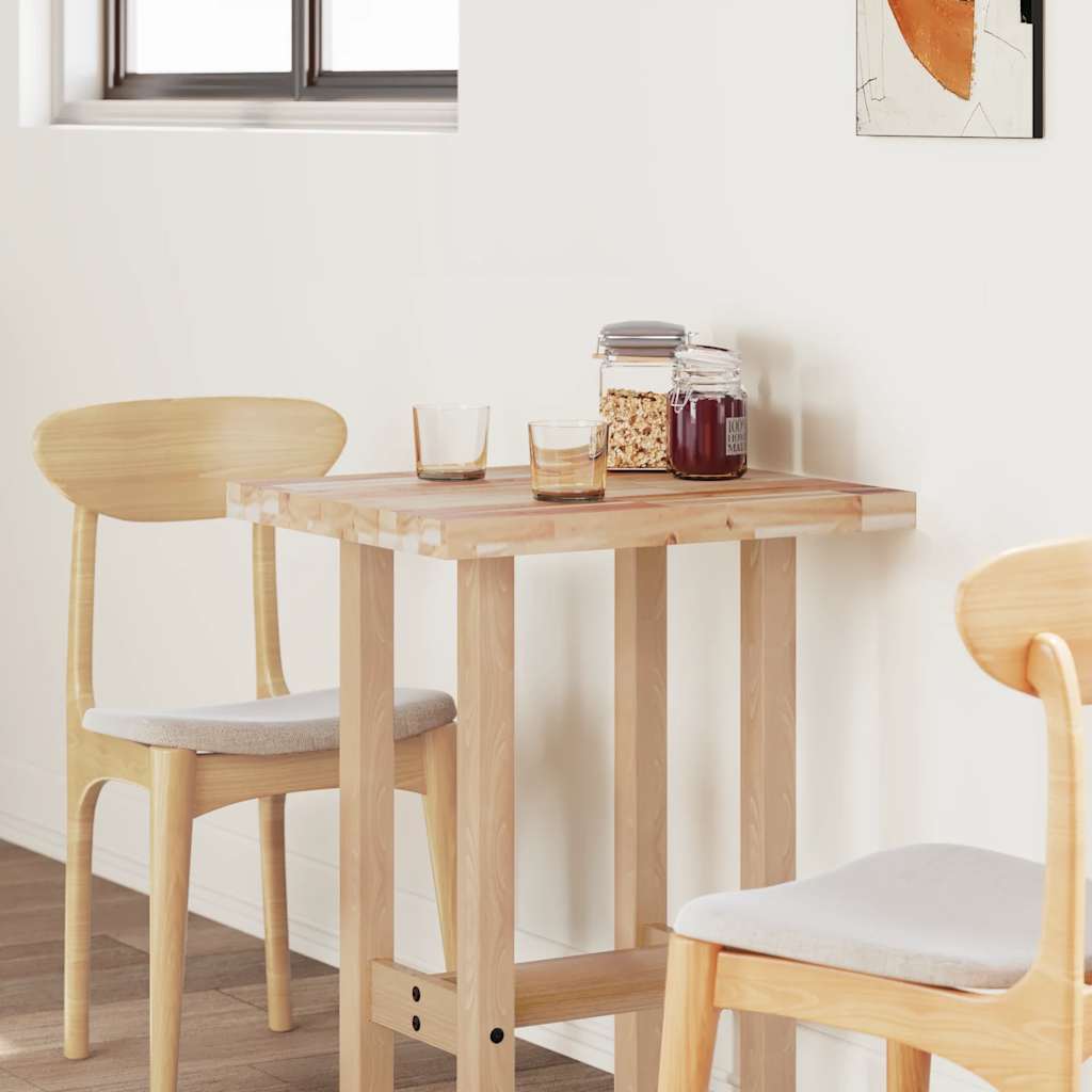 Dessus de table rectangulaire 80x50x4 cm bois massif d'acacia - XIOS