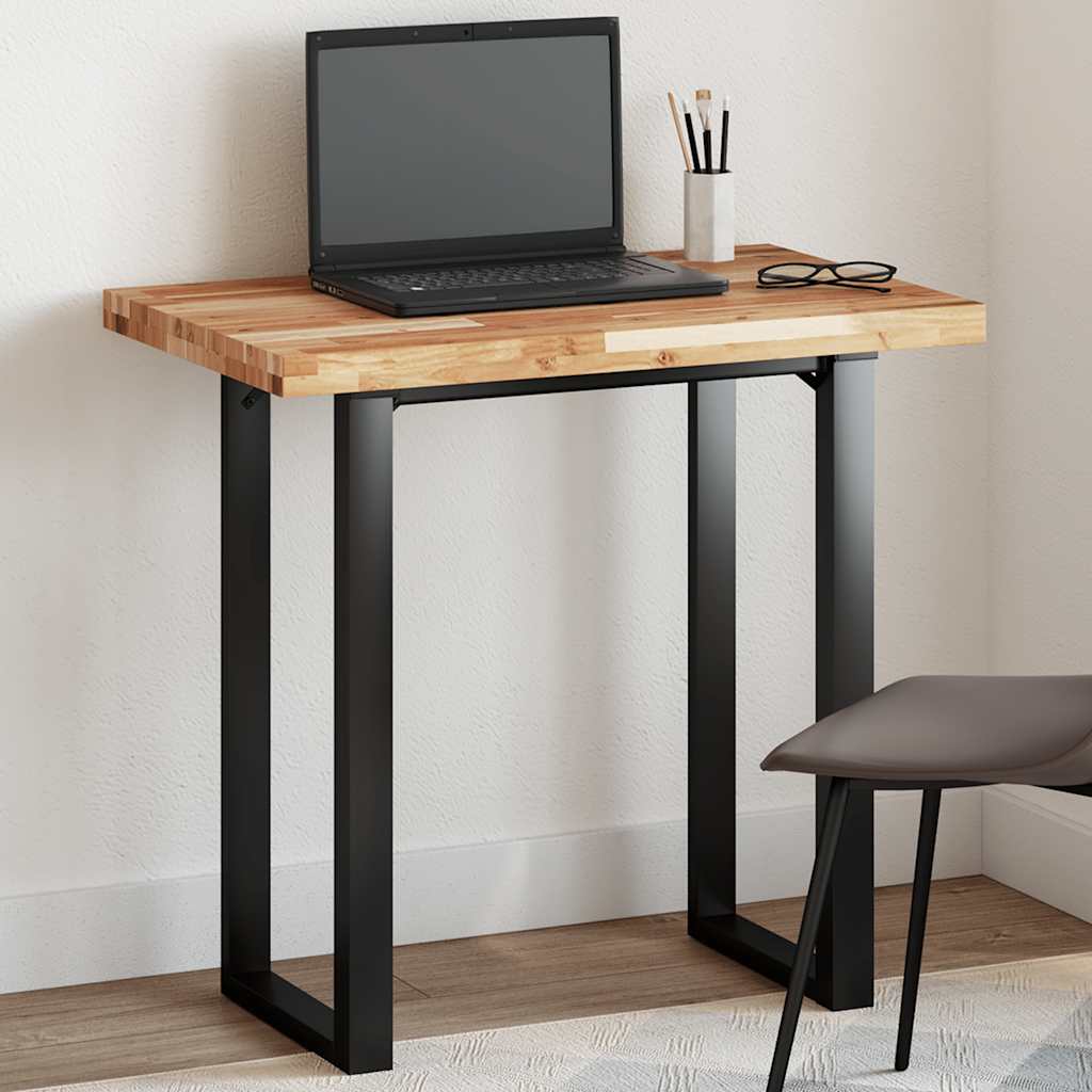 Dessus de table rectangulaire 80x50x4 cm bois massif d'acacia - XIOS