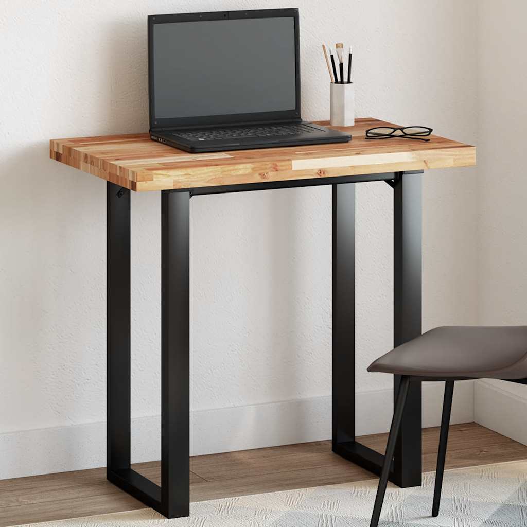 Dessus de table rectangulaire 100x50x4 cm bois massif d'acacia - XIOS