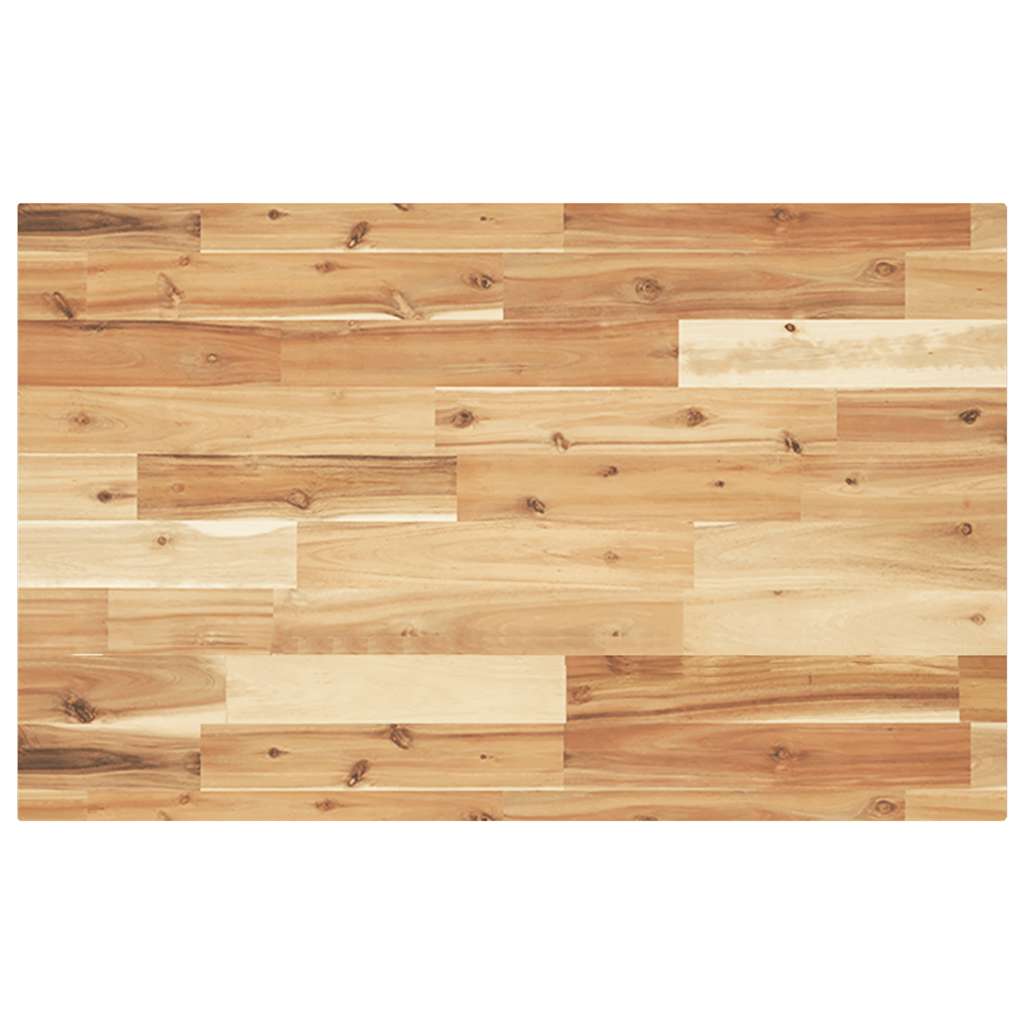 Dessus de table rectangulaire 120x50x4 cm bois massif d'acacia - XIOS