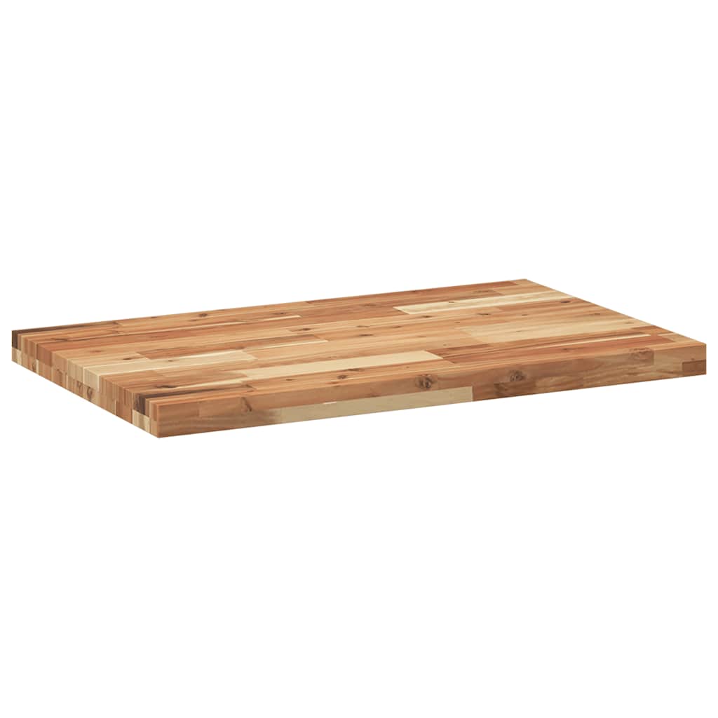Dessus de table rectangulaire 120x50x4 cm bois massif d'acacia - XIOS
