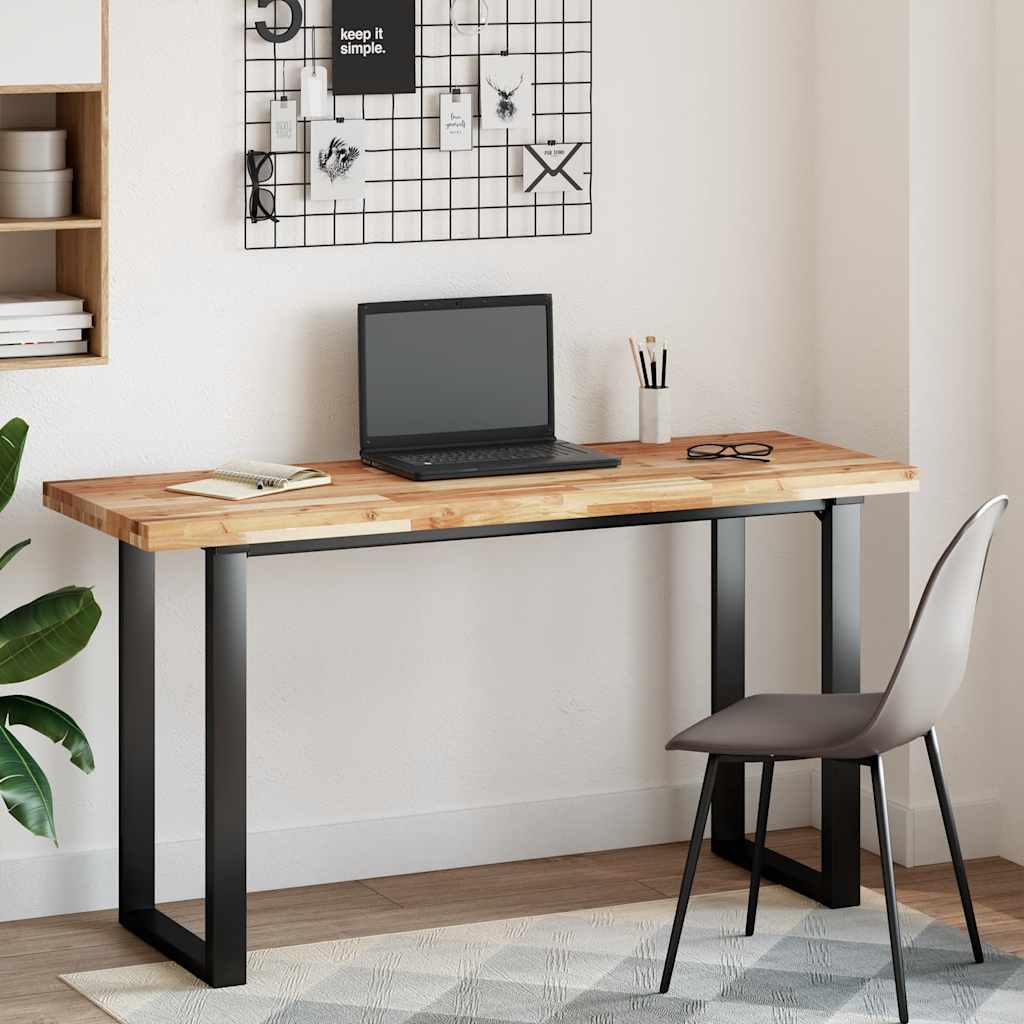 Dessus de table rectangulaire 160x50x4 cm bois massif d'acacia - XIOS