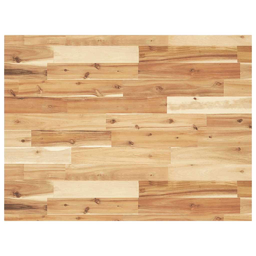 Dessus de table rectangulaire 80x60x4 cm bois massif d'acacia - XIOS