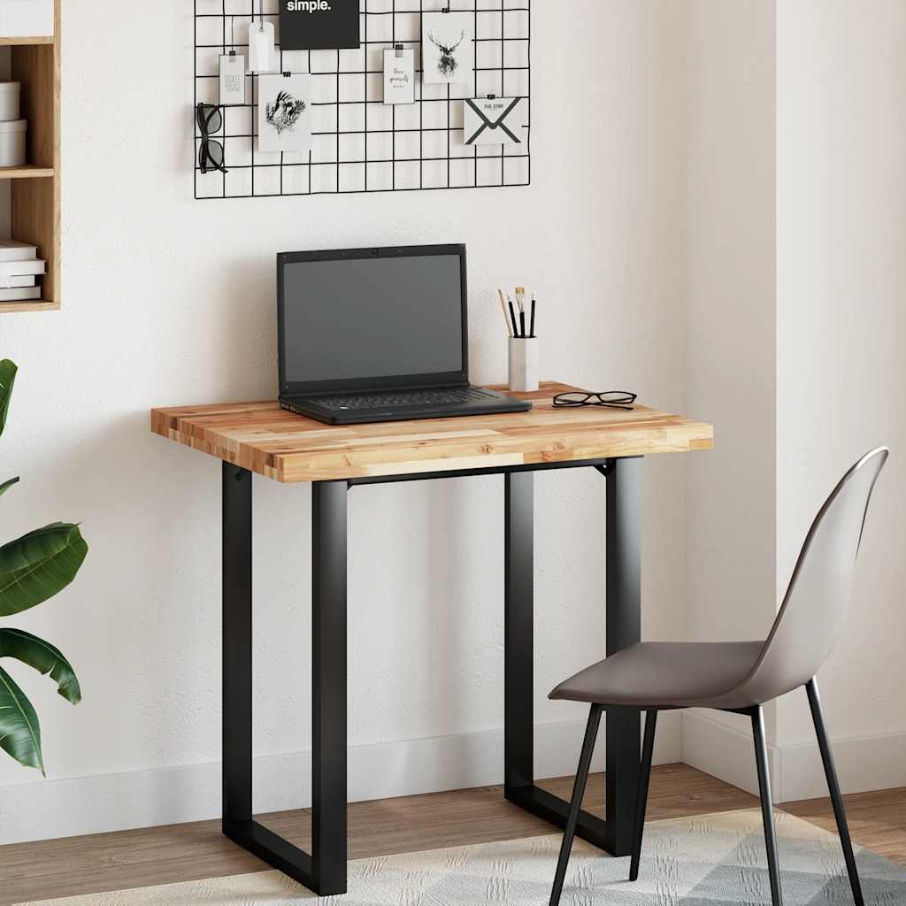 Dessus de table rectangulaire 80x60x4 cm bois massif d'acacia - XIOS