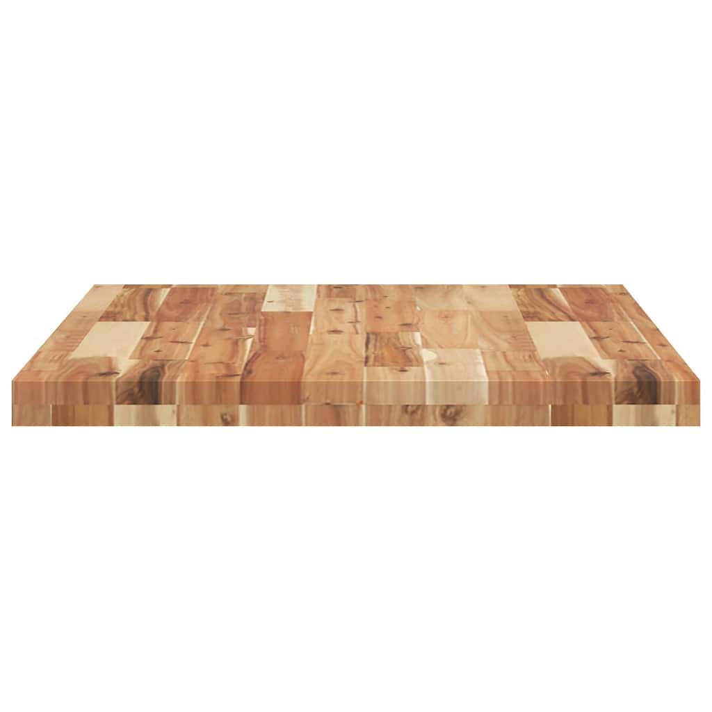 Dessus de table rectangulaire 80x60x4 cm bois massif d'acacia - XIOS