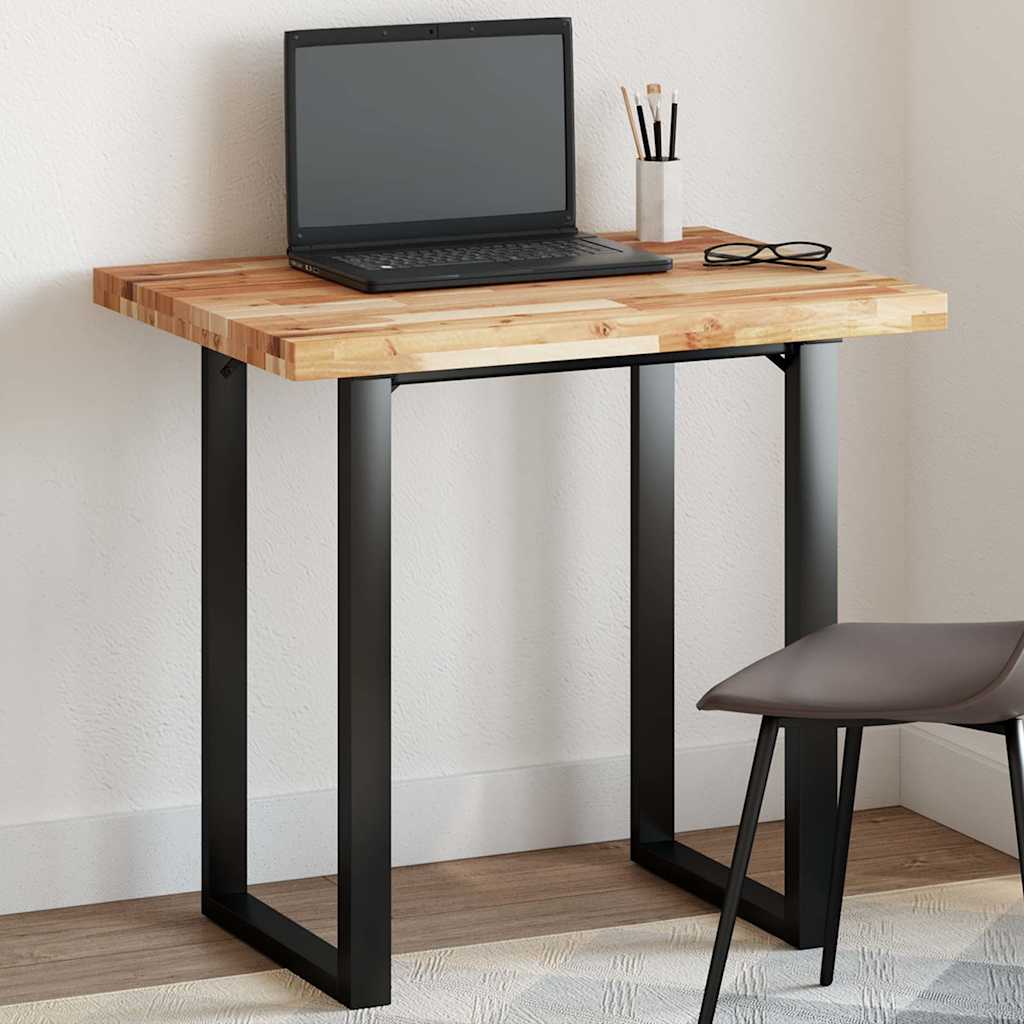 Dessus de table rectangulaire 80x60x4 cm bois massif d'acacia - XIOS