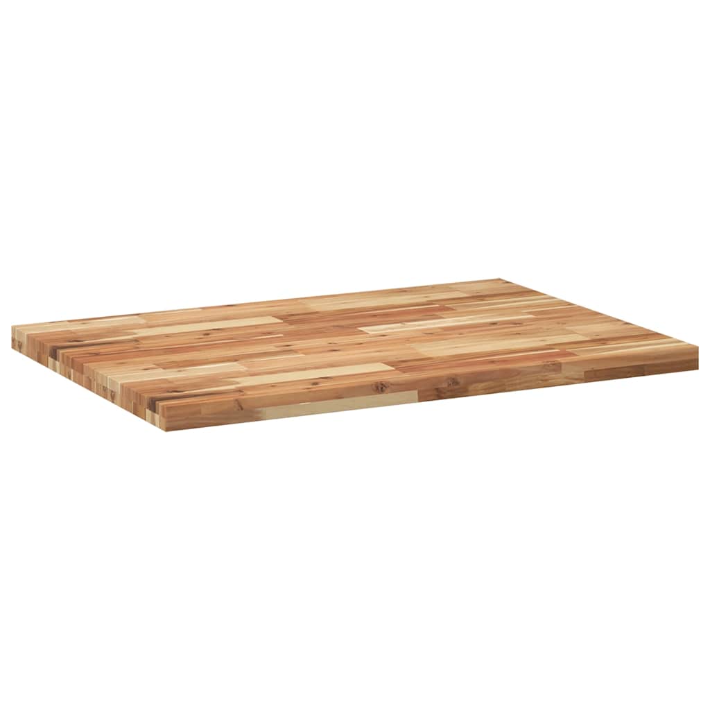 Dessus de table rectangulaire 80x70x4 cm bois massif d'acacia - XIOS