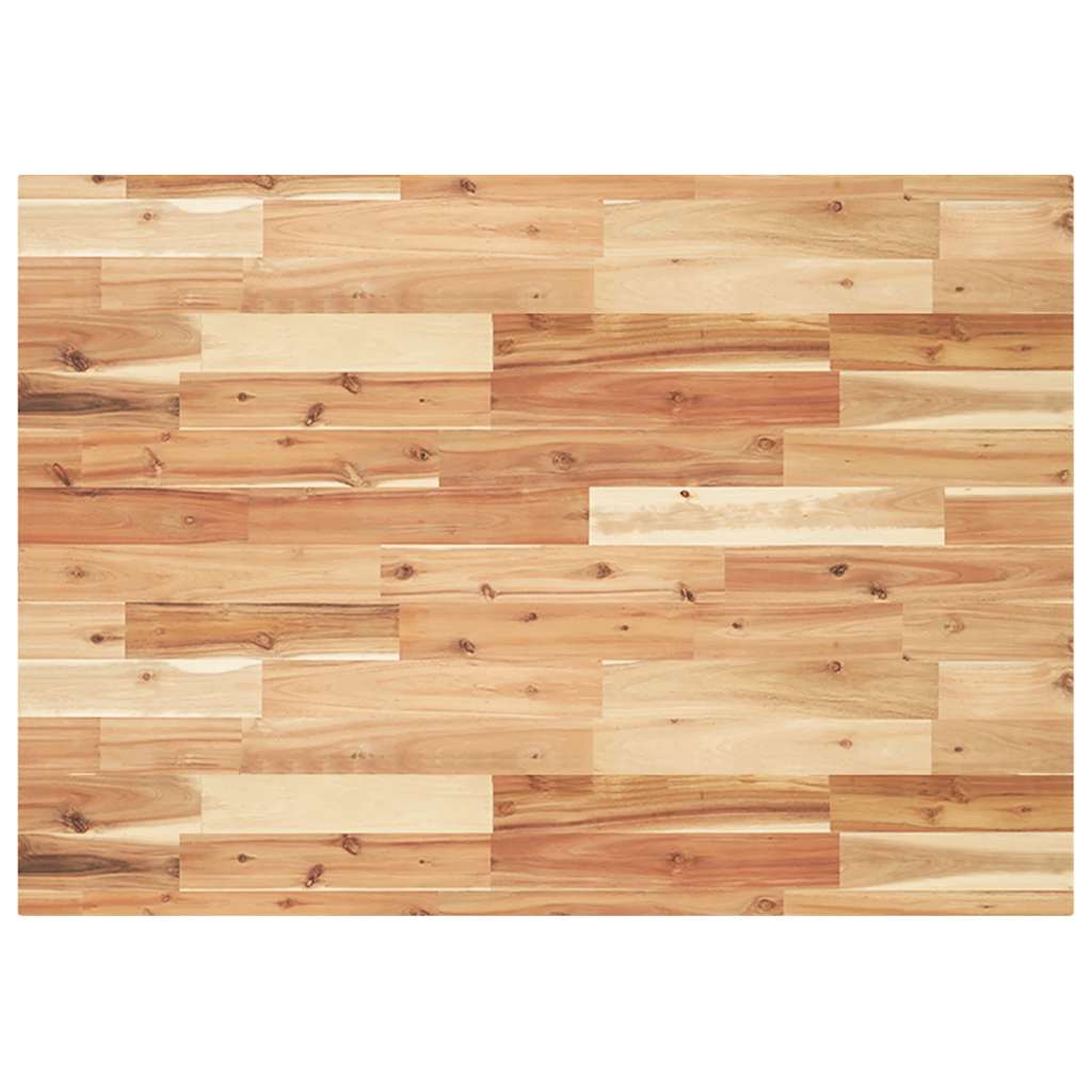 Dessus de table rectangulaire 120x70x4 cm bois massif d'acacia - XIOS