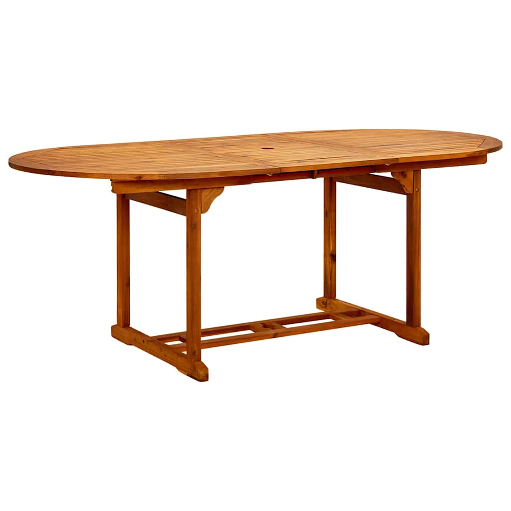 Ensemble à manger de jardin 7 pcs bleu blanc tissu bois massif